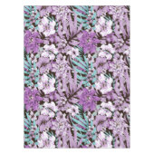 Elegantes, blumengeschmücktes Wasserfarbenmuster Tischdecke (Vorderseite)