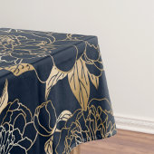 Elegantes, blumengeschmücktes Wasserfarbenmuster Tischdecke