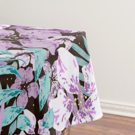 Elegantes, blumengeschmücktes Wasserfarbenmuster Tischdecke