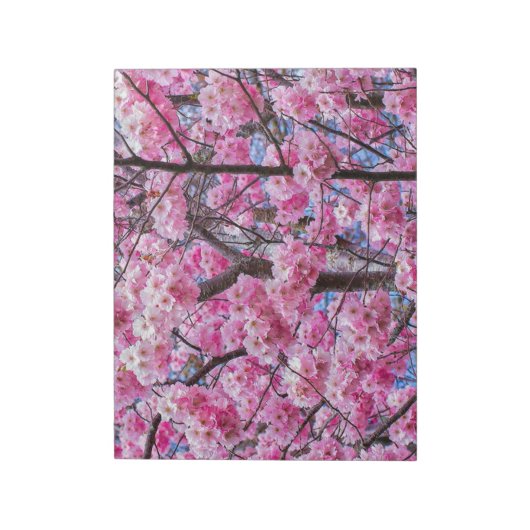 Elegantes Blumengestationdesign Notizblock (Rotiert)