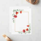 Elegantes Blumengestationssaal Mitteilungskarte (Vorderseite/Rückseite Beispiel)