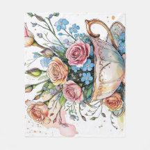 Elegantes Blumengestein Fleece Blanket