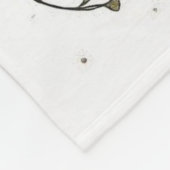 Elegantes Blumengestein Fleece Blanket (Ecke)