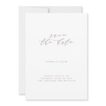 Elegantes Blumengestein Save the Date