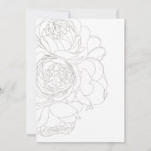 Elegantes Blumengestein Save the Date (Rückseite)