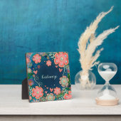 Elegantes Blumenherz Whimsical ONE WORT Fotoplatte (InSitu)