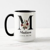Elegantes Blumeninitial personalisierter Muggesche Tasse (Links)