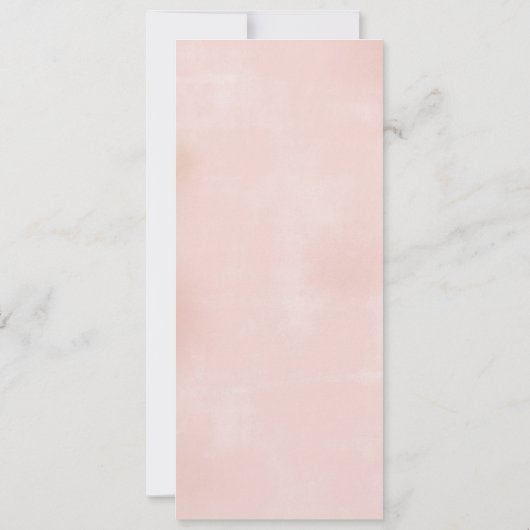 Elegantes Blumenkleid Quinceanera Menü Einladung (Rückseite)