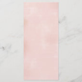 Elegantes Blumenkleid Quinceanera Menükarte (Rückseite)