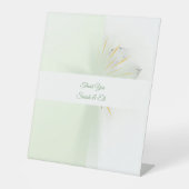 Elegantes Blumenkreuz Sockelschild (Vorderseite)