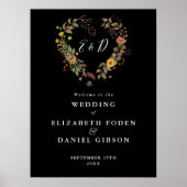 Elegantes Blumenlied Begrüßung Begrüßung Poster (Vorne)