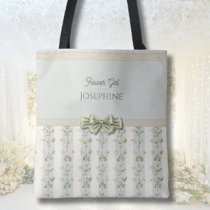 Elegantes Blumenmädchen-Blumenstreifen-Coquette-Sc Tasche