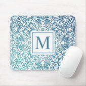 Elegantes BlumenMandala-Monogramm | Mousepad (Mit Mouse)