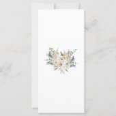 Elegantes Blumenmenü - Creme & Sage Green S (Rückseite)