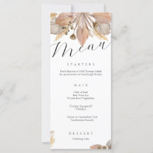 Elegantes Blumenmenü vom Herbst