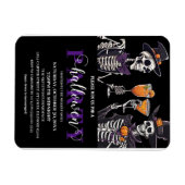 Elegantes Blumenmoor Erwachsene Halloween-Party Ei Magnet (Horizontal)