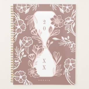 Elegantes Blumenmotiv Botanischer Garten Muster Ho Planer