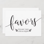 Elegantes Blumenmotiv-Dekor Einladung (Vorne/Hinten)