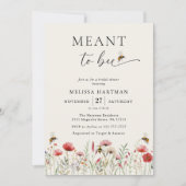 Elegantes Blumenmotiv für Foto-Brautparty Einladung (Vorderseite)