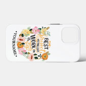 Elegantes Blumenmotivationsangebot Case-Mate iPhone Hülle (Rückseite (Horizontal))