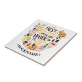 Elegantes Blumenmotivationsangebot Fliese (Seite)