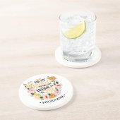 Elegantes Blumenmotivationsangebot Getränkeuntersetzer (Seite)