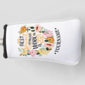 Elegantes Blumenmotivationsangebot Golf Headcover (Vorderseite)