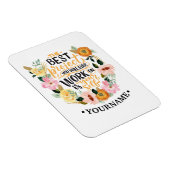 Elegantes Blumenmotivationsangebot Magnet (Rechte Seite)