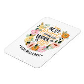 Elegantes Blumenmotivationsangebot Magnet (Linke Seite)