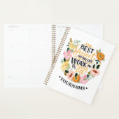 Elegantes Blumenmotivationsangebot Planer (Anzeige)
