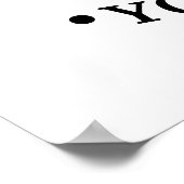 Elegantes Blumenmotivationsangebot Poster (Ecke)