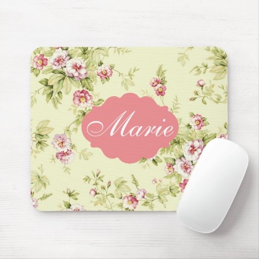 Elegantes Blumenmousepad Mousepad (Mit Mouse)
