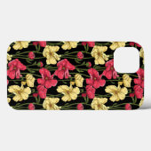 Elegantes Blumenmuster 2 Case-Mate iPhone Hülle (Rückseite (Horizontal))