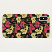 Elegantes Blumenmuster 2 Case-Mate iPhone Hülle (Rückseite (Horizontal))