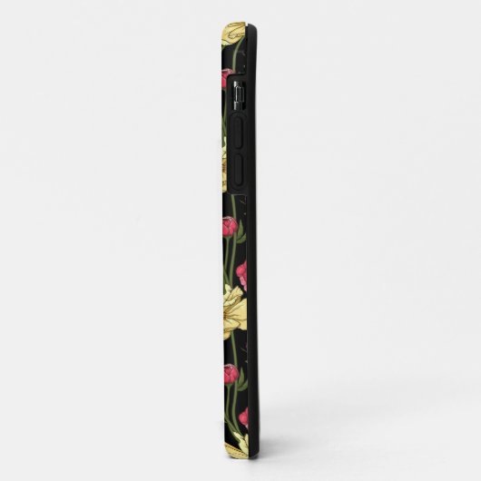 Elegantes Blumenmuster 2 Case-Mate iPhone Hülle (Hinten/Links)