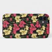 Elegantes Blumenmuster 2 Case-Mate iPhone Hülle (Rückseite (Horizontal))