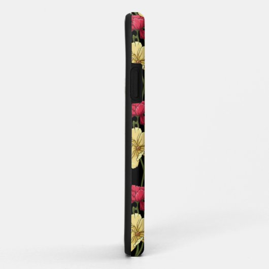 Elegantes Blumenmuster 2 Case-Mate iPhone Hülle (Hinten/Rechts)