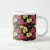 Elegantes Blumenmuster 2 Jumbo-Tasse (Rechts)