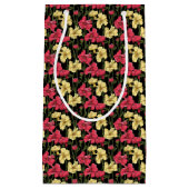 Elegantes Blumenmuster 2 Kleine Geschenktüte (Vorderseite)