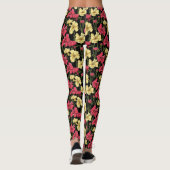 Elegantes Blumenmuster 2 Leggings (Rückseite)