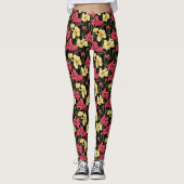 Elegantes Blumenmuster 2 Leggings (Vorderseite)