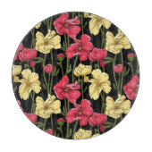 Elegantes Blumenmuster 2 Schneidebrett (Vorderseite)
