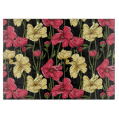 Elegantes Blumenmuster 2 Schneidebrett (Vorderseite)