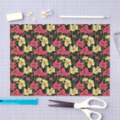 Elegantes Blumenmuster 2 Seidenpapier (Handwerk)