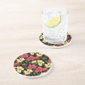 Elegantes Blumenmuster 2 Untersetzer (Seite)