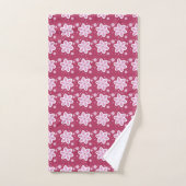 Elegantes Blumenmuster Badhandtuch Set (Handtuch)