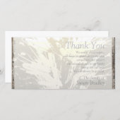 Elegantes Blumenmuster-Beileid danken Ihnen Dankeskarte (Vorne/Hinten)