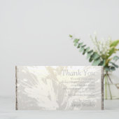 Elegantes Blumenmuster-Beileid danken Ihnen Dankeskarte (Stehend Vorderseite)