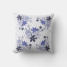 Elegantes Blumenmuster blau lila violett