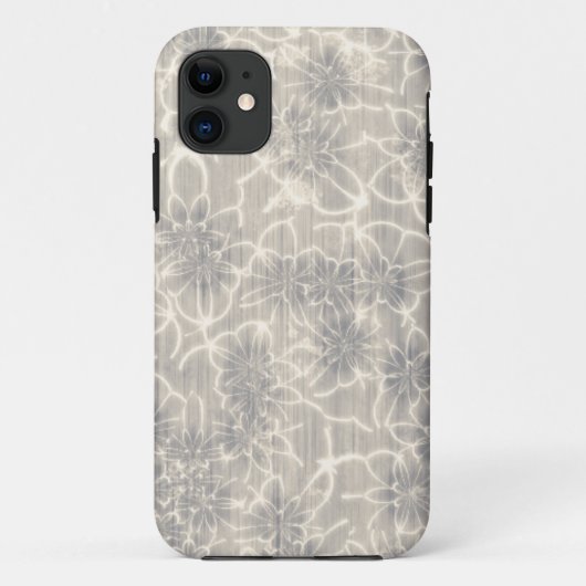 Elegantes Blumenmuster Case-Mate iPhone Hülle (Rückseite)